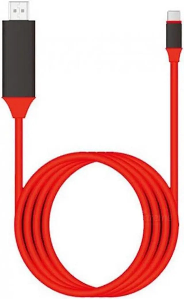 Main image of USB C to HDMI Adapter Cable for Samsung Galaxy S8/S8 Plus - Red