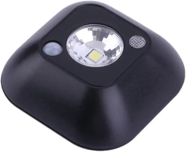 Main image of Super Brightness Small Size Energy Saving Human Induction Light Lamp Mini Home Decorative Bedroom Wall Stick Lamp - Black