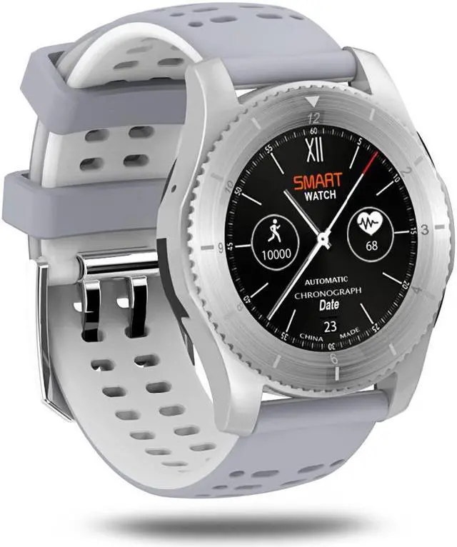 Main image of KKtick No.1 GS8 Smartwatch Bluetooth 4.0 SIM card Call Message Heart Rate Monitor For IOS Android (White)