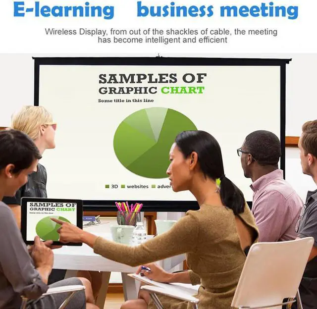 Alt view image 5 of 7 - EZCast WiFi Display Receiver TV Stick Dongle 2.4G/5.0G Dual Band WiFi H.265 4K Decoding HDMI MHL Miracast Airplay DLNA for Smart Phones Notebook Tablet to HDTV