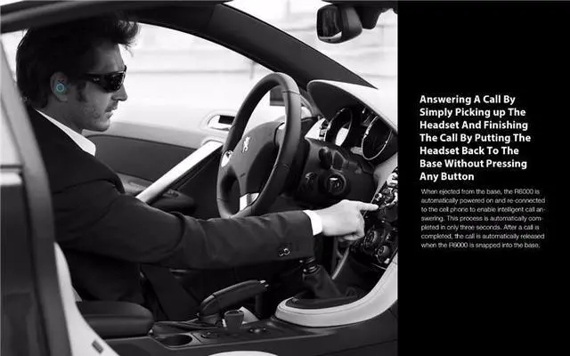 Alt view image 5 of 7 - Roman R6000 Portable Wireless Bluetooth Earphone Handsfree Mini Headset Stereo Earbuds Dock Car Phone Charger 2 In 1 (White)