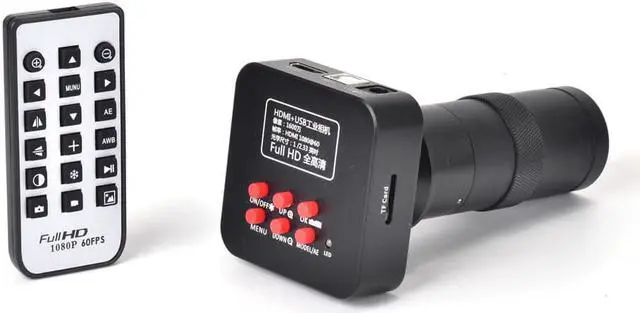 Main image of 16MP HD 1080P @ 60FPS HDMI and USB Output Digital Industrial Microscope Camera Support TF Storage with Remote Control +100X lens