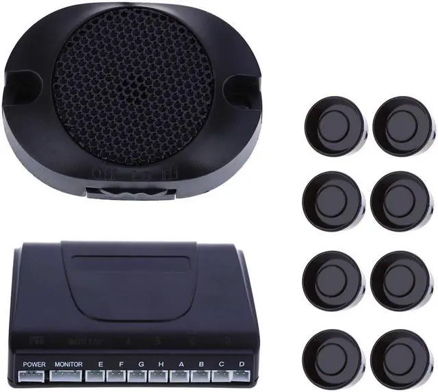 Main image of 8 Sensors Car Parking Sensor Auto Reverse Rear Assistance Backup Park Radar Buzzer Alarm Kit Monitor System Car Alarm