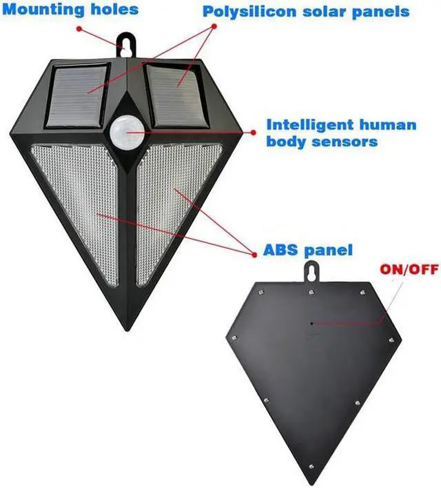 Alt view image 7 of 7 - Smart PIR Human Sensor Led Solar Light Ultra Bright Spotlight Outdoor Path Wall Lamp Security Spot Lighting