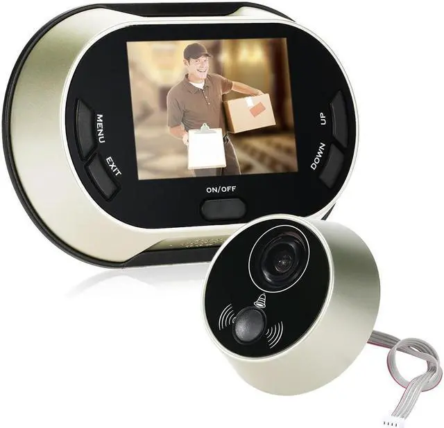 Main image of 3.5” Digital LCD Visual Snapshot Peephole Doorbell Viewer Video Camera 150° View Angle support IR Night Vision Don’t Disturb