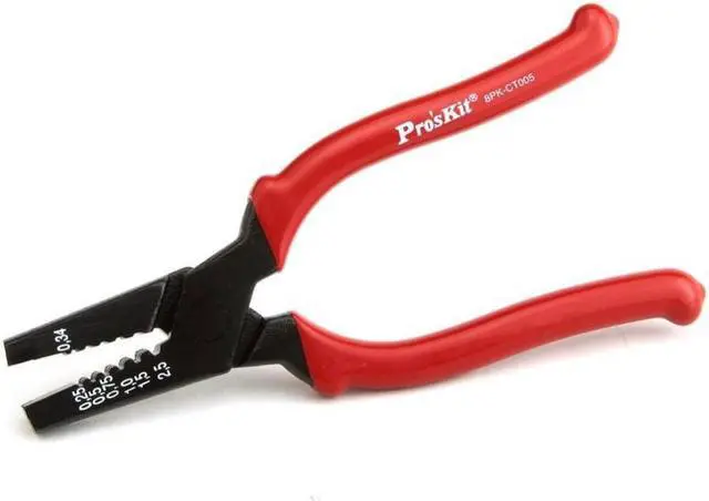 Alt view image 2 of 4 - Pro'sKit 8PK-CT005 Precision Crimp Tool With Terminal (160mm) With Terminals Crimping pliers Crimping plier