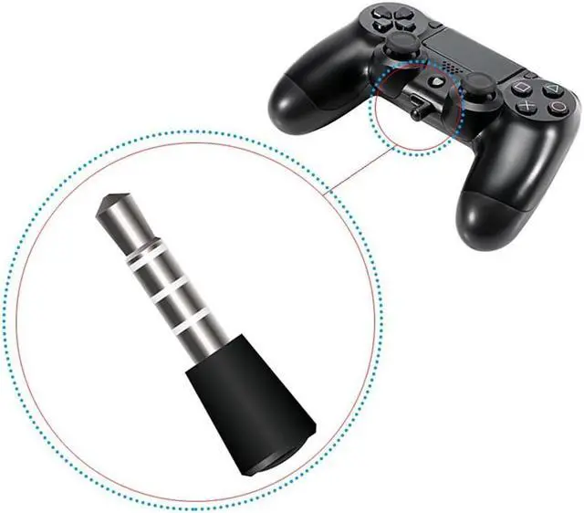 Alt view image 3 of 6 - Bluetooth Receiver Wireless Headset Headphone Adapter with Mic Bluetooth 4.0 Dongle USB Adapter USB Dongle for PS4 Black