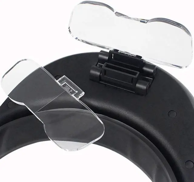 Alt view image 5 of 7 - Headband 1X 1.5X 2X 2.5X 3.5X LED Magnifier Illuminated Lamps Multiple Magnifying Glass Hat Type Working Magnifier