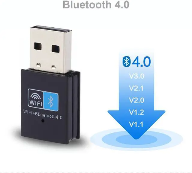 Alt view image 7 of 7 - 2018 NEW 150Mbps Mini USB Wireless N WiFi BT 4.0 WLAN Network Adapter IEEE 802.11n/g/b for Windows 7/8/8.1/10/Linux/Mac