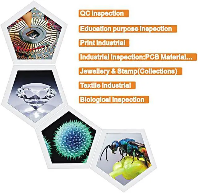 Alt view image 6 of 7 - 1-600x 3.6MP USB Digital Electronic Microscope Portable 8 LED VGA Microscope With 4.3" HD OLED Screen