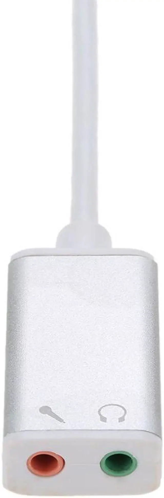Alt view image 2 of 7 - USB 3.1 Type C USB-C to 3.5mm Audio Speaker Microphone Female Earphone Headset Adapter Cable Cord for New Macbook 12" Chromebook - Silver
