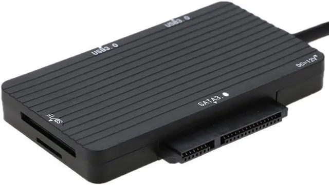 Alt view image 3 of 7 - Portable USB 3.0 Multiple 2 USB 3.0 Hub & SATA 3.0 & TF MS Memory Card Reader Adapter Converter for Macbook Laptop PC Computer