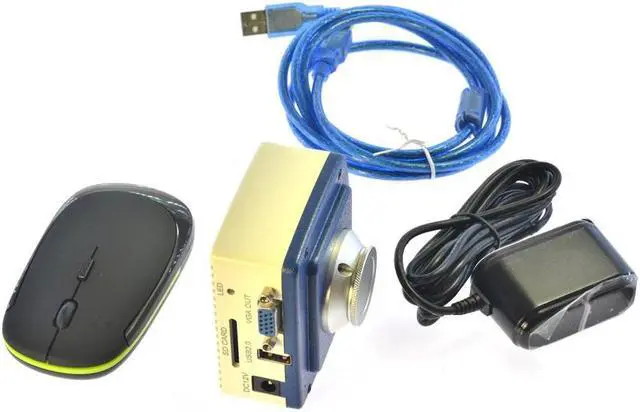 Alt view image 4 of 6 - 1080P VGA USB Microscope Camera Full HD 60fps SD Video Recorder Support C-Mount Lens Fo PC Monitor TV Projector