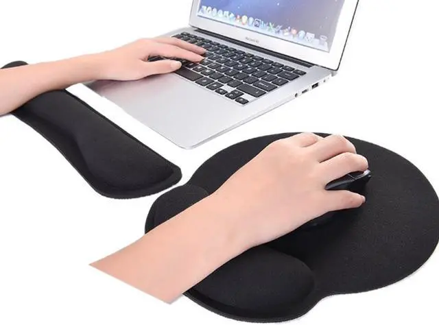 Alt view image 2 of 7 - Rebound Memory Cotton Keyboard Bracers with Mouse Pad Pillow Kit