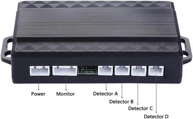 Alt view image 4 of 7 - Buzzing Sound Car Parking Sensor Auto LED Parktronic with 4 Sensors Reverse Backup Parking Radar Monitor Detector System - Silver
