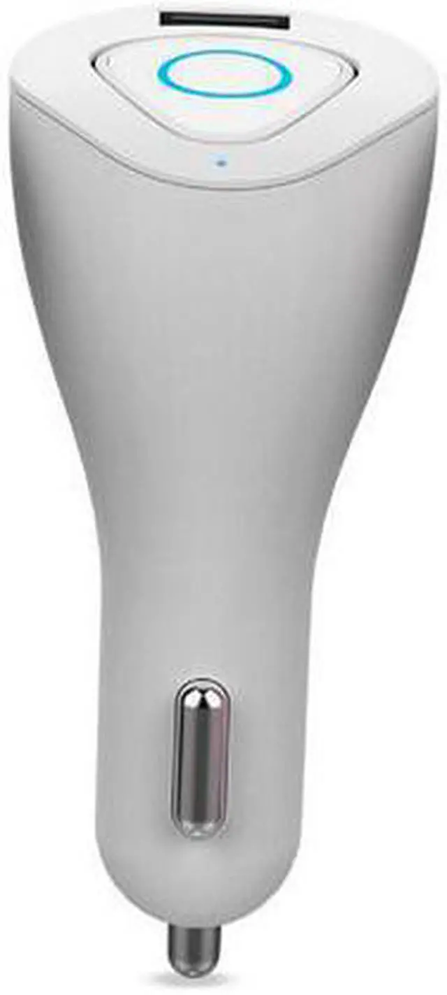 Main image of Roman R6000 Portable Wireless Bluetooth Earphone Handsfree Mini Headset Stereo Earbuds Dock Car Phone Charger 2 In 1 (White)