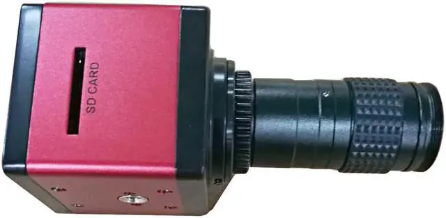 Main image of NEW HD 1080P 2.0MP Digital Industrial Microscope Camera HDMI Outputs & Mini 5X-100X C-Mount Optical Lens Ultra-Long-Range Observation Can Insert SD Card