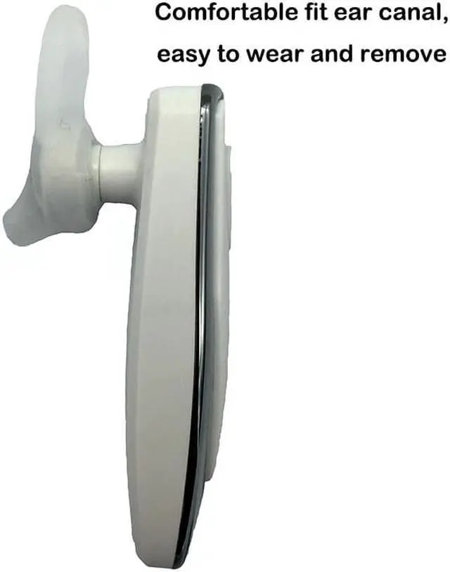 Alt view image 7 of 7 - Fineblue HF66 Headphones Bluetooth Wireless Business earphone Hands Free with Mic for Mobile Phone - White