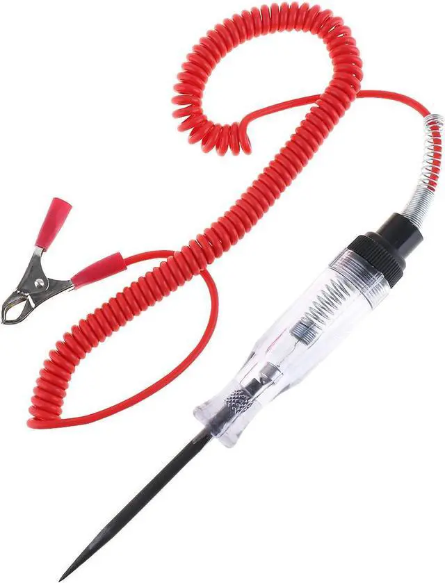 Alt view image 2 of 7 - 6V-24V Long Pen-type Electric Pen Voltage Circuit Tester with Probe And Spring Wire Light Bulb Automobile Maintenance Tools for Cars