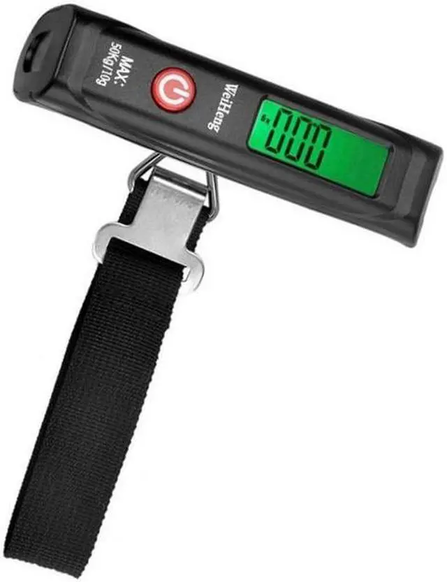 Alt view image 4 of 7 - 50kg/10g Portable LCD Digital Hanging Luggage Scale Travel Electronic Weight with String