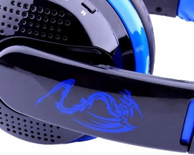 Alt view image 5 of 7 - OVLENG MX666 Bluetooth 4.0 Stereo Headset Wireless Headphones with Mic Support FM & TF Card for iPhone Android Phone - Blue