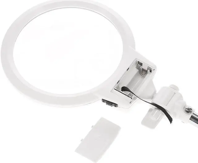 Alt view image 6 of 7 - Multi-functional Foldable Magnifier 6X loupe magnifying glass with 2 LED Lights Measurement Scale Desk Table Magnifying Tool