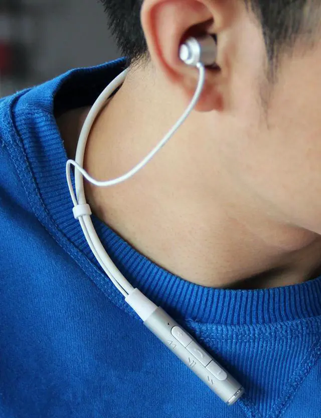 Alt view image 3 of 7 - Roman Z6000 Wireless 4.1 Bluetooth Sport Headphone Neckband In-ear Stereo Earphone with Microphone Sweatproof Hands Free Headset(Silver)