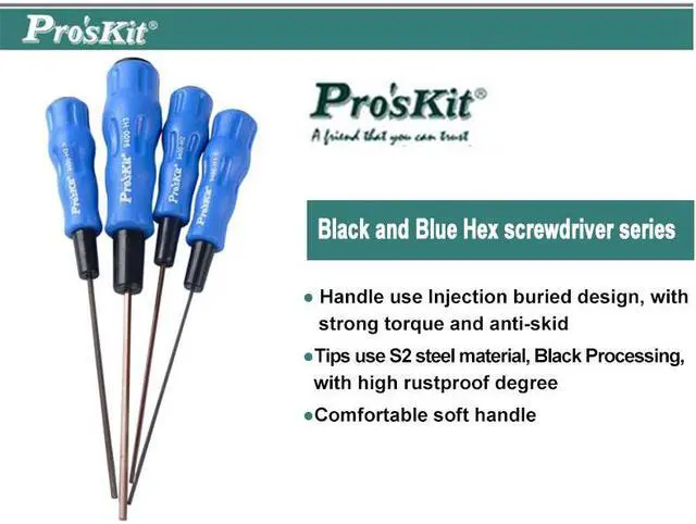 Alt view image 5 of 5 - Pro'skit 89400-H3 200*3mm Hex Multi-purpose Magnetic Screwdriver Opening Tool Repair