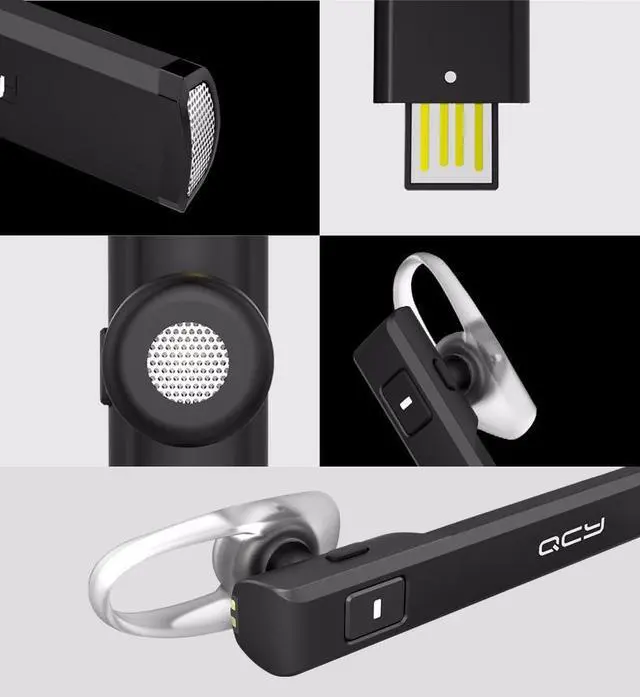 Alt view image 6 of 7 - QCY J05 Business Headphone Car Call Bluetooth Headset Wireless Earphone With Microphone Hands-free and 120mAh Charging Box