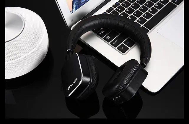 Alt view image 7 of 7 - Awei A900BL Bluetooth Headphone Wireless Headset Stereo HiFi Music Headphones Noise Reduction For Mobile Phone Tablet (Rose Gold)