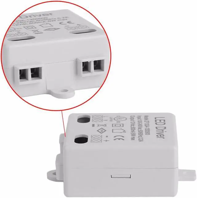 Alt view image 2 of 5 - LED Driver Voltage Regulator AC DC Adapter LED Driver 100-240V AC 50/60HZ To 12V DC 6W
