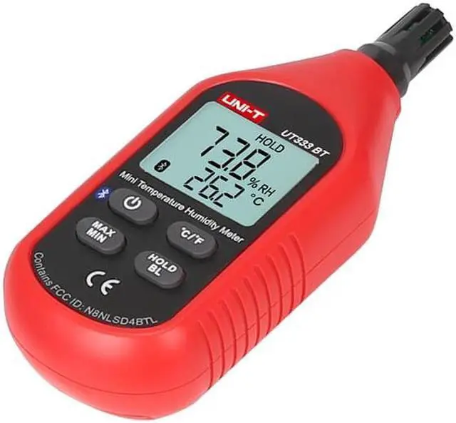 Alt view image 2 of 5 - UNI-T UT333BT Thermometer Hygrometer Bluetooth Digital LCD Mini Temperature Humidity Meter Moisture Meter Sensor Thermometer