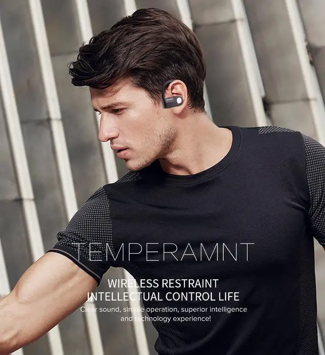 Alt view image 3 of 7 - AWEI T2 Wireless Bluetooth Earphone TWS Stereo Headset Cordless Ecouteur for Phone Auriculares With Microphone Bluetooth V4.2 (Red)