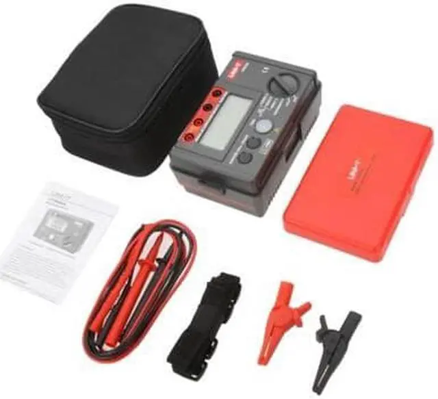 Alt view image 3 of 5 - UNI-T UT502A 2500V Insulation Resistance Tester Megohmmeter Voltmeter Continuity Tester w/LCD Backlight