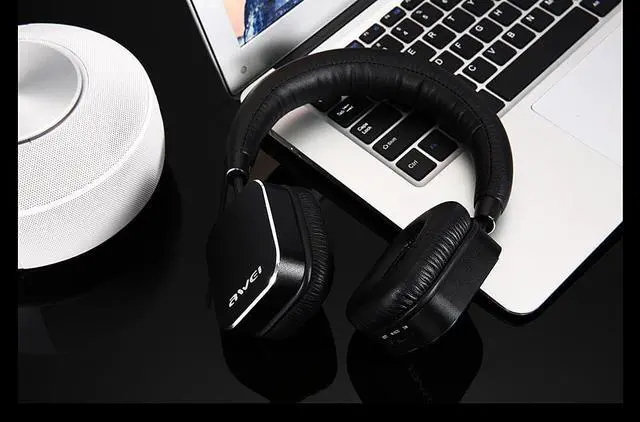 Alt view image 7 of 7 - Awei A900BL Bluetooth Headphone Wireless Headset Stereo HiFi Music Headphones Noise Reduction For Mobile Phone Tablet (Gold)