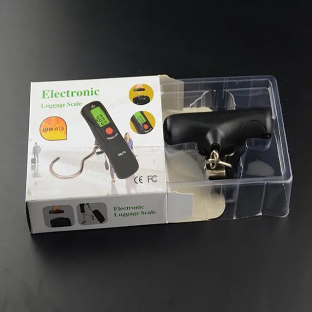 Alt view image 5 of 6 - 50kg/10g Portable LCD Digital Hanging Luggage Scale Travel Electronic Weight with Hook