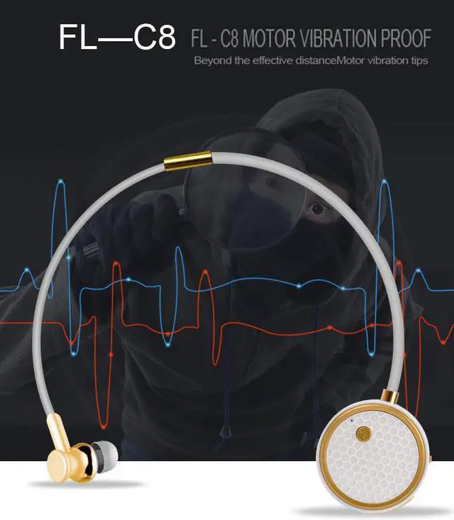 Alt view image 4 of 7 - Fineblue C8 Bluetooth Earphone Wireless Stereo Earpiece Sport EarBuds Headset with Mic Handsfree for iPhone Black Silver