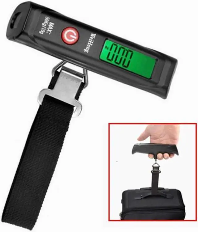 Main image of 50kg/10g Portable LCD Digital Hanging Luggage Scale Travel Electronic Weight with String