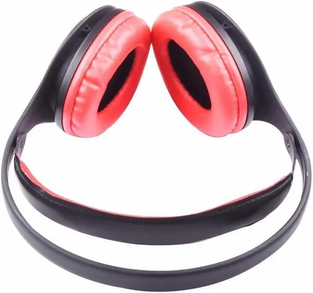 Alt view image 3 of 3 - OVLENG MX555 Bluetooth 4.1 Headphones Wireless Stereo Noise Isolating Headset with Microphone for All Audio Devices - Red