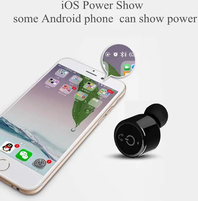 Alt view image 3 of 6 - Tws X1T Mini Wireless Bluetooth Earphones Sport Headset Bass Stereo True Wireless Voice Prompt Earbuds with Charging Box (Black)