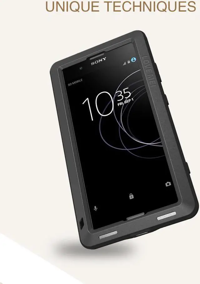 Alt view image 5 of 7 - LOVE MEI Metal Aluminum Case For Sony Xperia XA1 Plus Heavy Duty Armor Outdoor Sports Shockproof Waterproof Powerful Phone Case (White)