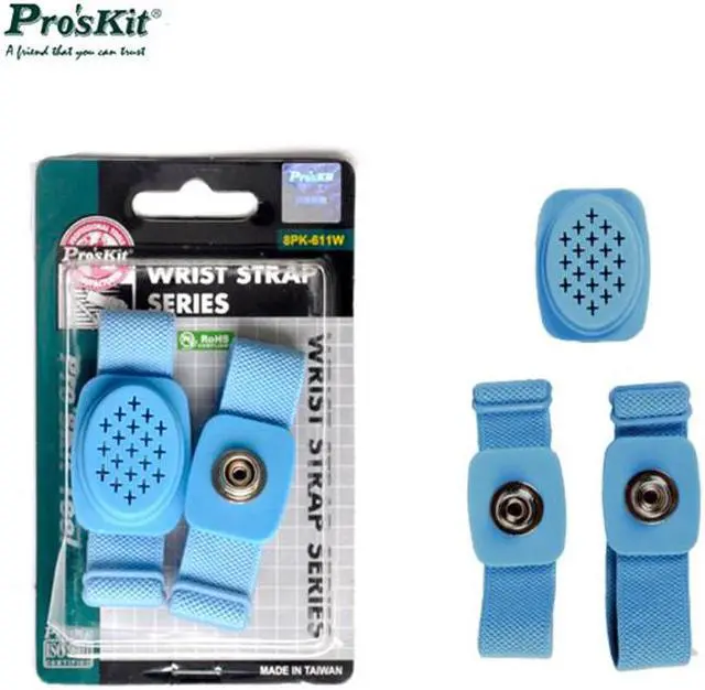 Alt view image 3 of 3 - Pro'sKit 8PK-611W High-Grade Anti-Static Wrist Strap Wireless Anti-Static Wrist Strap / Genuine Static Eliminator Wristband Wrist Strap