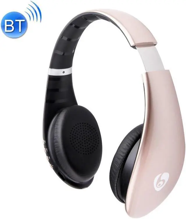 Main image of OVLENG S66 Wireless Headsets Bluetooth Headphones with Mic Support Music / Volume Control / Answer & Reject a Call - Gold