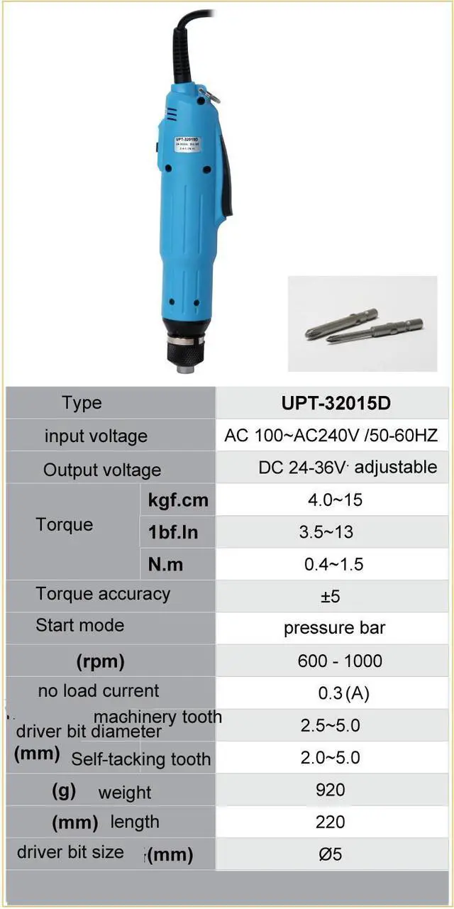 Alt view image 4 of 4 - Pro'sKit UPT-32015D Variable-frequency Electric Screwdriver(0.4-1.5N.m) Electrician Electric Tools Power Toolkit
