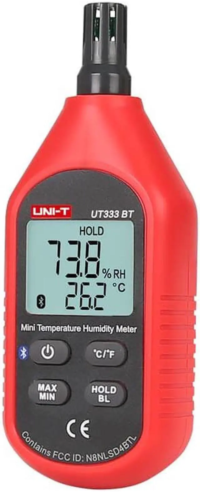 Alt view image 3 of 5 - UNI-T UT333BT Thermometer Hygrometer Bluetooth Digital LCD Mini Temperature Humidity Meter Moisture Meter Sensor Thermometer