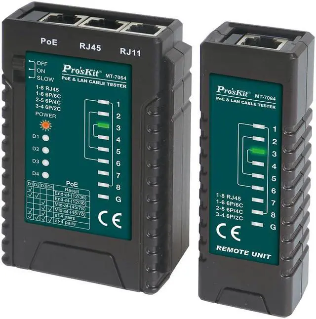 Main image of Pro'sKit MT-7064 POE and Multi-Function Network Measuring Instrument Video Monitoring Tester