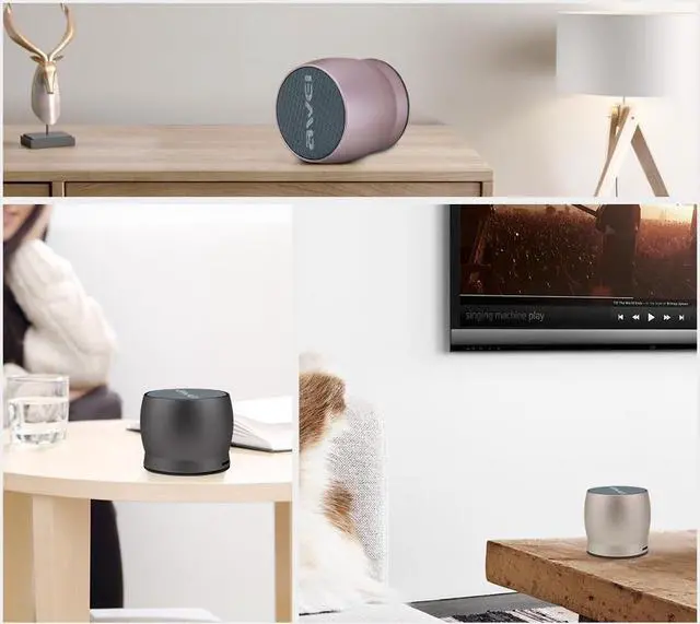 Alt view image 5 of 6 - Awei Y500 Mini Bluetooth Speaker 3D Stereo Laptop Portable Wireless Speaker TF Card Audio USB Music Player PC Speaker (Black)