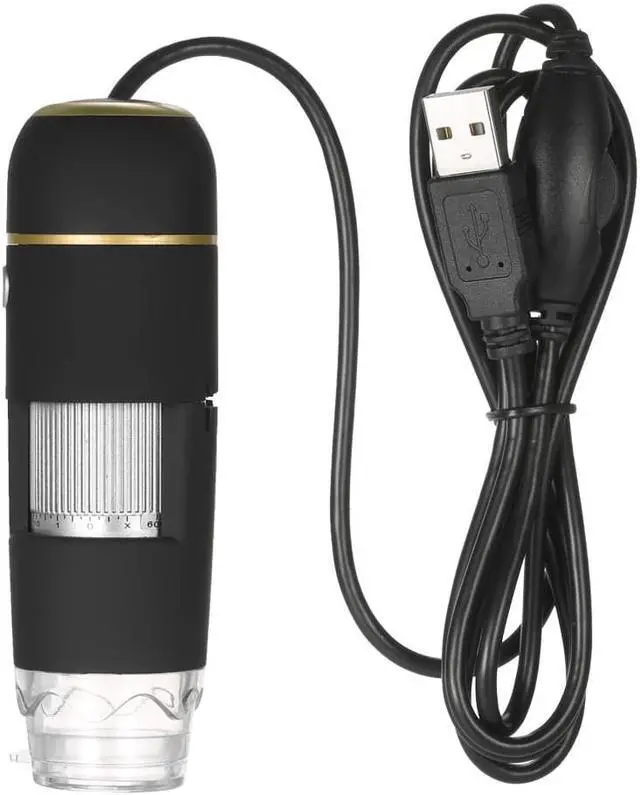 Alt view image 3 of 7 - 500X Magnification USB Digital Microscope with OTG Function Endoscope 8-LED Light 2.0MP HD Magnifying Glass Magnifier with Stand