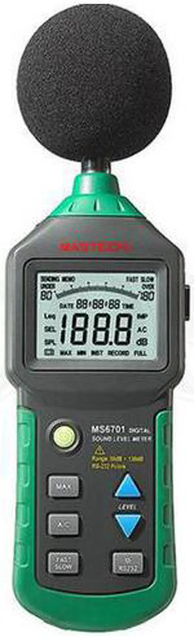 Main image of MASTECH MS6702 Digital Sound Level Meter Noise Meter dB Decible Meter Tester Temperature Humidity Meter Thermometer
