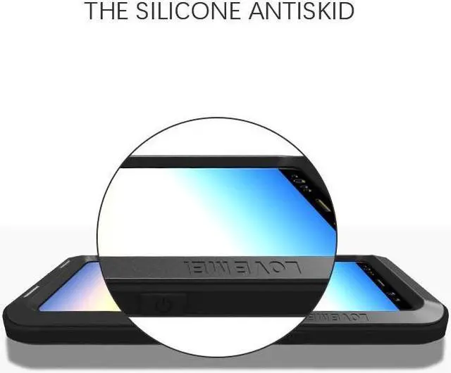 Alt view image 6 of 7 - Love Mei Water Resistant Shockproof Aluminum Metal Super Anti Shake Silicone Fully Body Protection for Samsung Galaxy Note 8 (Silver)